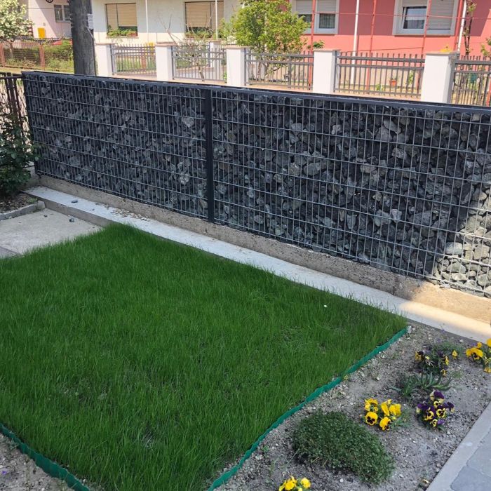 Gabioni punjeni granulatom - dvorišna ograda